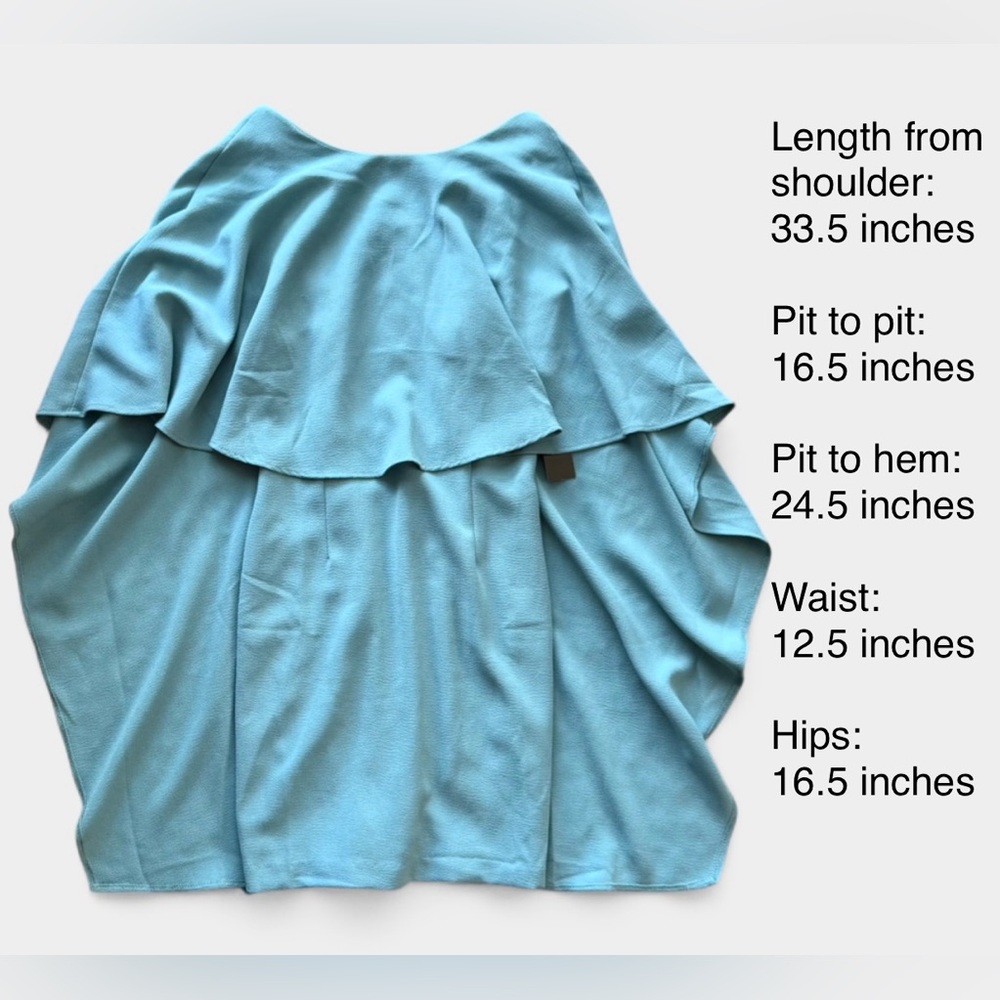 **SOLD** The Best Is Yet To Come" Sage Green Cape Sleeve D - Picture 9 of 9